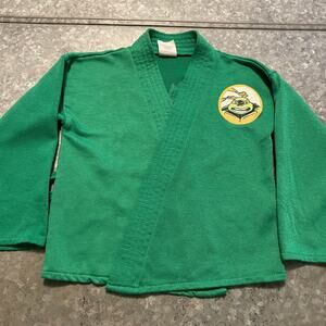 Vintage Teenage Mutant Ninja Turtles Michaelangelo Robe Shirt Youth 6-7 USA 90s
